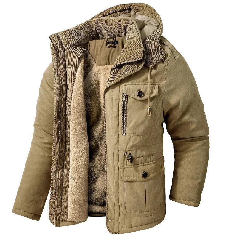 Fleece Jacket – Insulated Water-Repellent Hooded – Regular Fit – Men's Winter Outerwear Australia