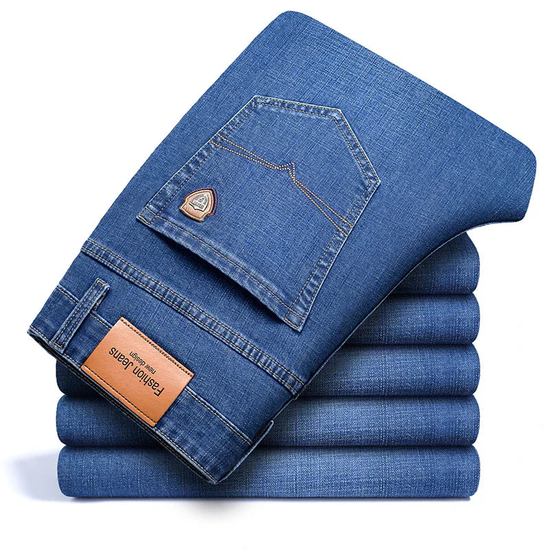 Denim Jeans – Stretch Cotton Straight Leg – Men's Casual Australia