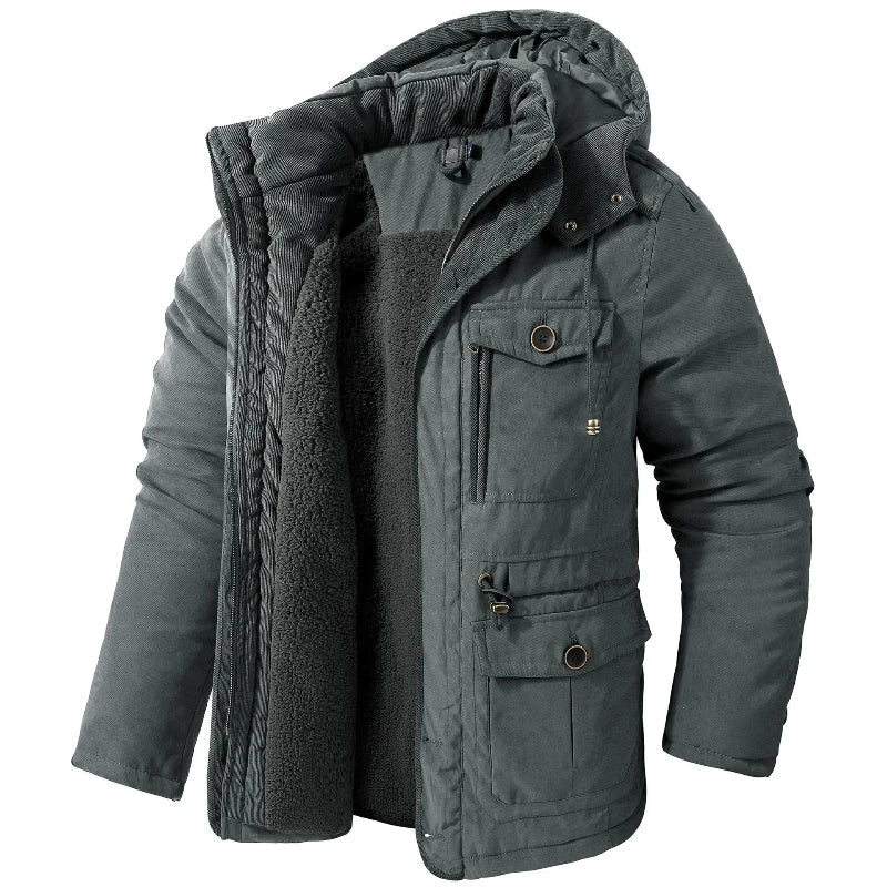 Fleece Jacket – Insulated Water-Repellent Hooded – Regular Fit – Men's Winter Outerwear Australia