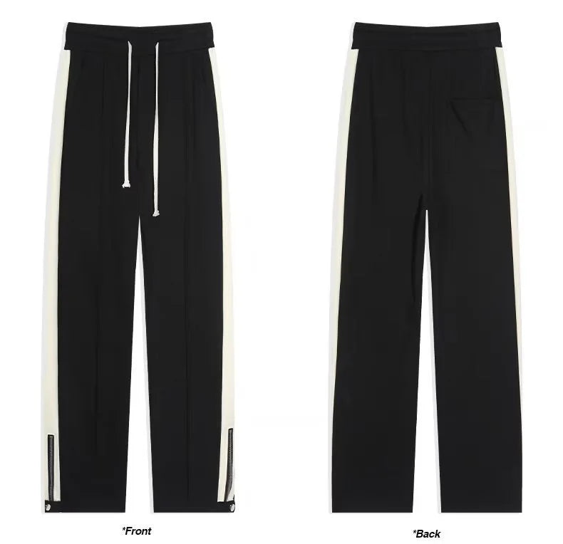 Sweatpants – Cotton Blend Wide-Leg – Men's Casual Streetwear Australia