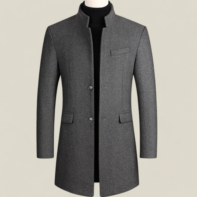 Long Stylish Coat – Classic Overcoat for Formal and Casual Elegance