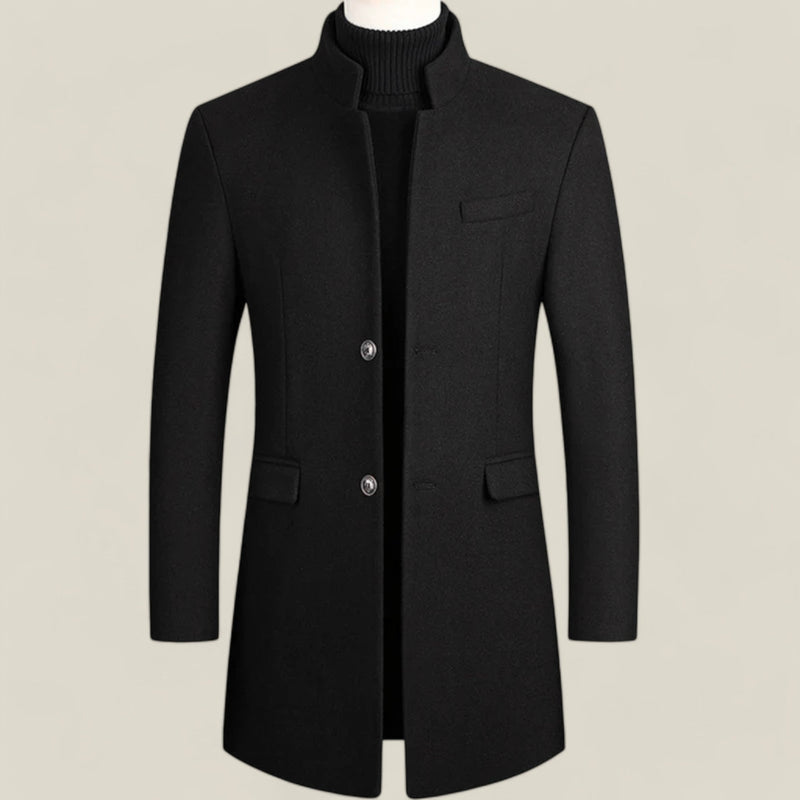 Long Stylish Coat – Classic Overcoat for Formal and Casual Elegance