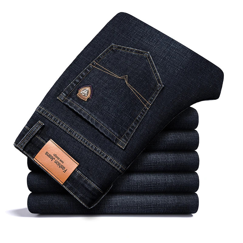 Denim Jeans – Stretch Cotton Straight Leg – Men's Casual Australia