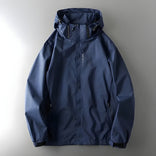 Windbreaker Jacket – Waterproof Packable – Regular Fit – Men's Outdoor Outerwear Australia in Navy Blue