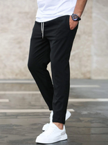 Stretch Trousers – Tailored Comfort – Men's Smart Casual Australia in Black