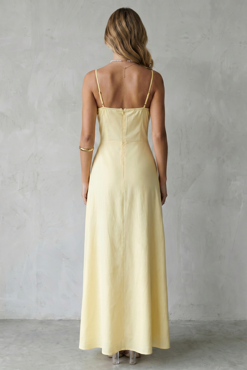 Avril | Corset Ruched Sweetheart Maxi Dress