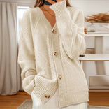 Women's Cotton Cardigan – Lightweight Breathable – Casual Layering Australia in Beige