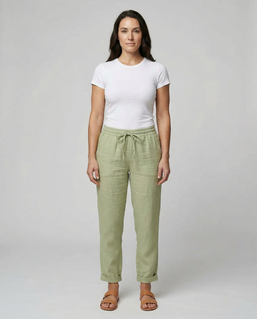Women's Linen Trousers – Lightweight Breathable – Casual Australia