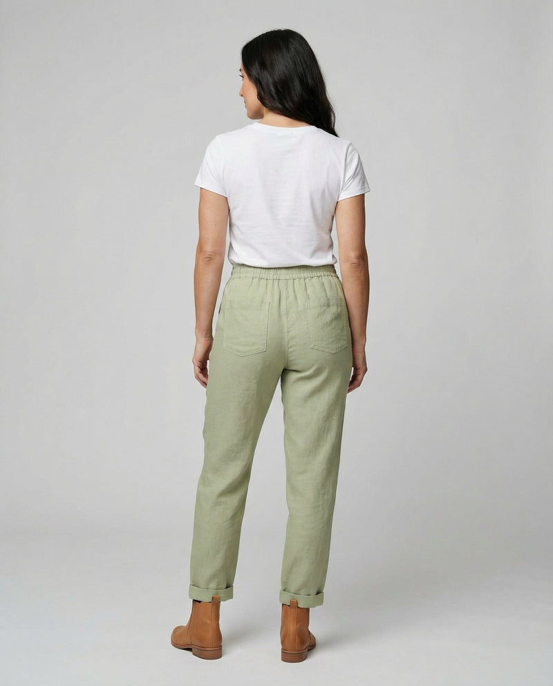 Women's Linen Trousers – Lightweight Breathable – Casual Australia