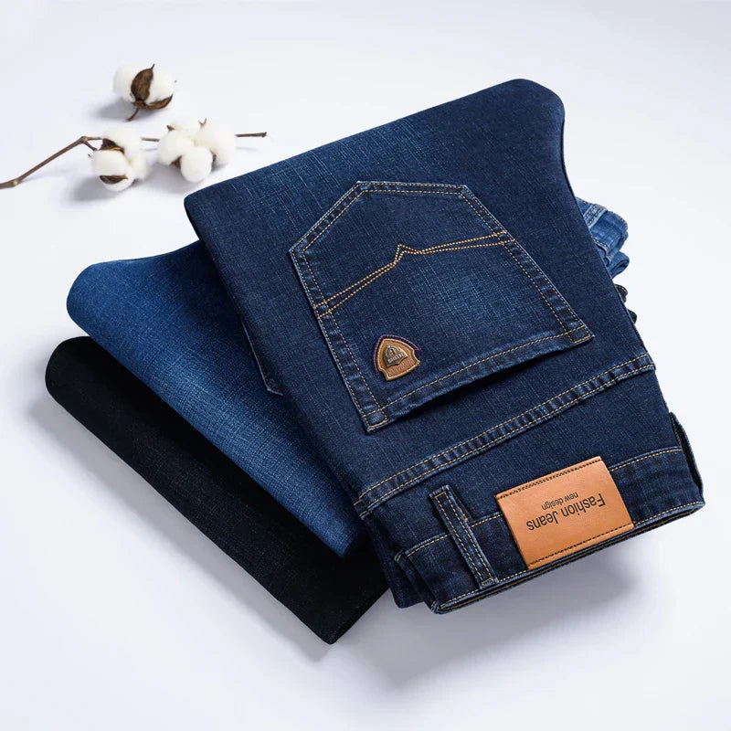 Denim Jeans – Stretch Cotton Straight Leg – Men's Casual Australia