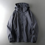 Windbreaker Jacket – Waterproof Packable – Regular Fit – Men's Outdoor Outerwear Australia in Gray