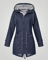 Women's Weatherproof Coat – Lightweight Hooded – Winter Casual Australia in Navy Blue