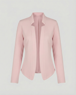 Women's Blazer – Tailored Soft Drape Fit – Office Smart Casual Australia in Light Pink