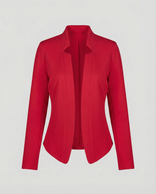 Women's Blazer – Tailored Soft Drape Fit – Office Smart Casual Australia in Red