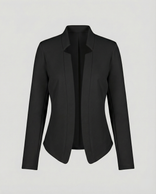 Women's Blazer – Tailored Soft Drape Fit – Office Smart Casual Australia in Black