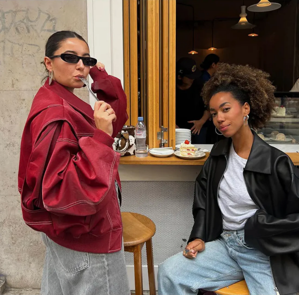 Martha | Vibrant Oversized Vegan Leather Jacket
