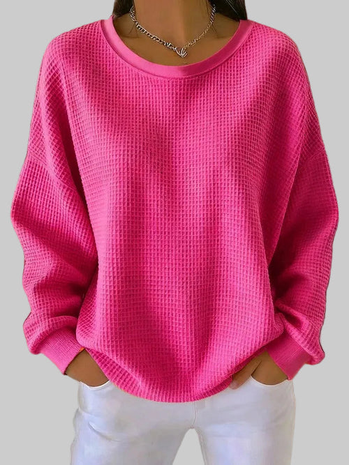 Women's Textured Sweater – Lightweight Relaxed Knit – Spring Layering Australia