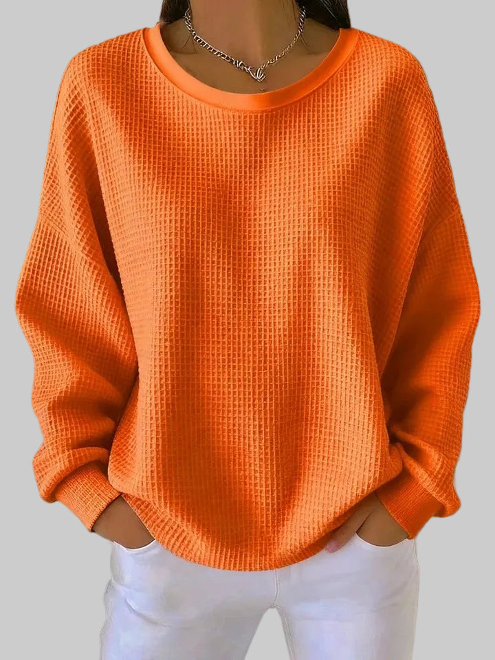 Women's Textured Sweater – Lightweight Relaxed Knit – Spring Layering Australia