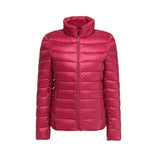Women's Down Jacket – Ultralight Packable Warm – Winter Australia in Bright Red