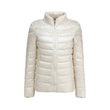 Women's Down Jacket – Ultralight Packable Warm – Winter Australia in White