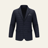 Puffer Bomber Jacket – Lightweight Quilted – Slim Fit – Men's Winter Outerwear Australia in Blue