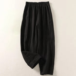 Women's Palazzo Pants – Wide-Leg High-Rise – Office Casual Australia in Black