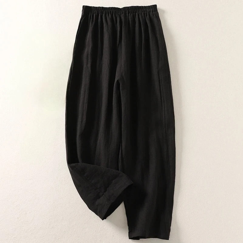Women's Palazzo Pants – Wide-Leg High-Rise – Office Casual Australia