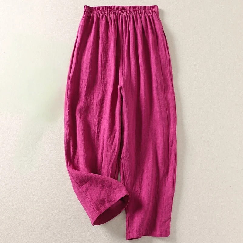 Women's Palazzo Pants – Wide-Leg High-Rise – Office Casual Australia