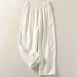 Women's Palazzo Pants – Wide-Leg High-Rise – Office Casual Australia in White