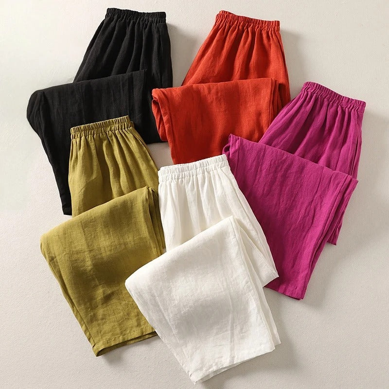 Women's Palazzo Pants – Wide-Leg High-Rise – Office Casual Australia