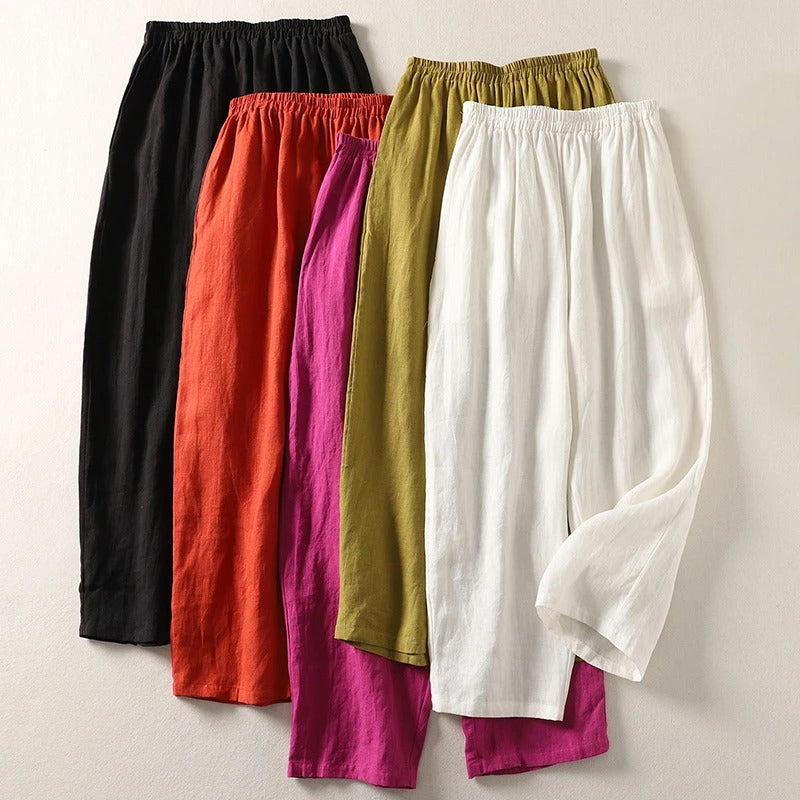 Women's Palazzo Pants – Wide-Leg High-Rise – Office Casual Australia