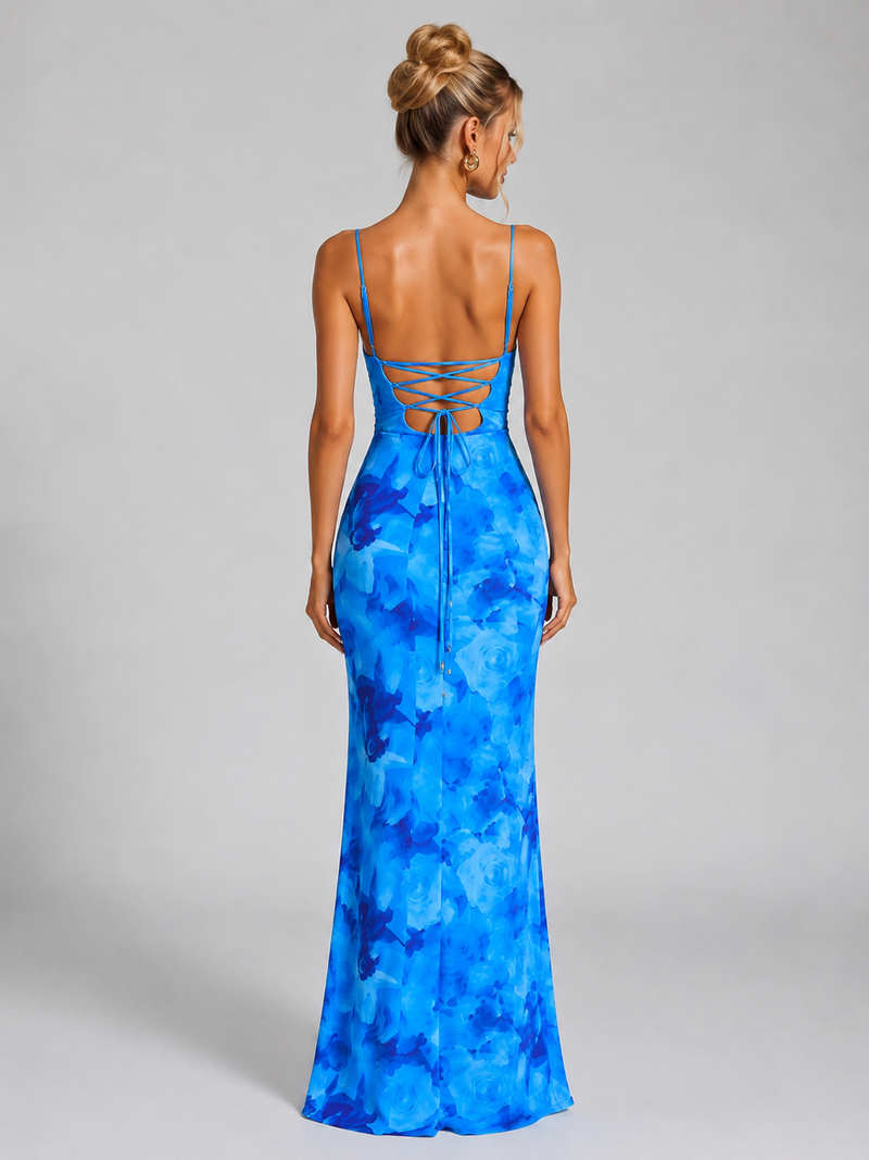Ottilie Floral Maxi Dress | Women's Ruched Bodycon Occasion Dress