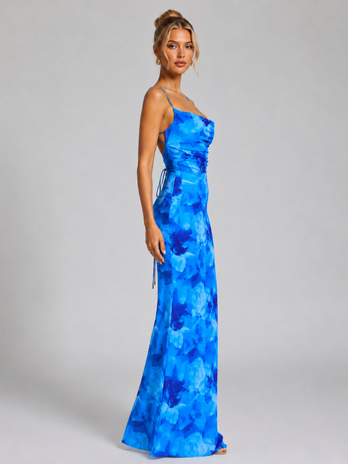 Ottilie Floral Maxi Dress | Women's Ruched Bodycon Occasion Dress