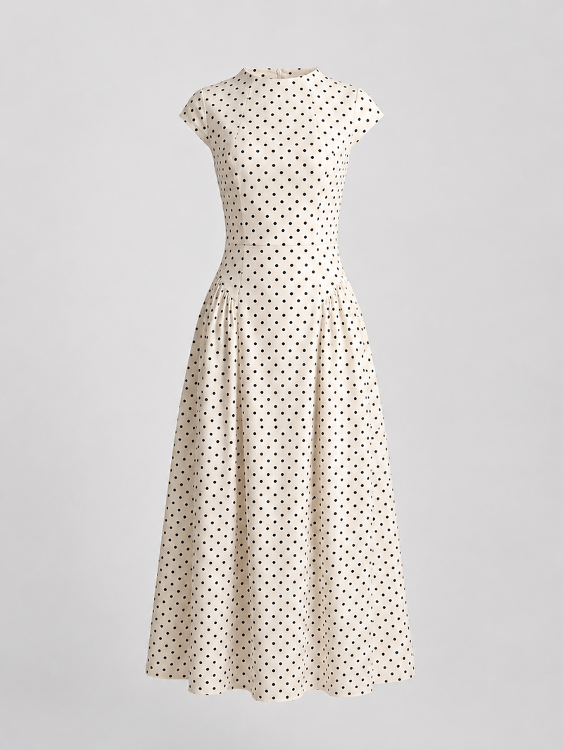 Delphinia Polka-Dot Maxi Dress | Women's A-Line Occasion Dress