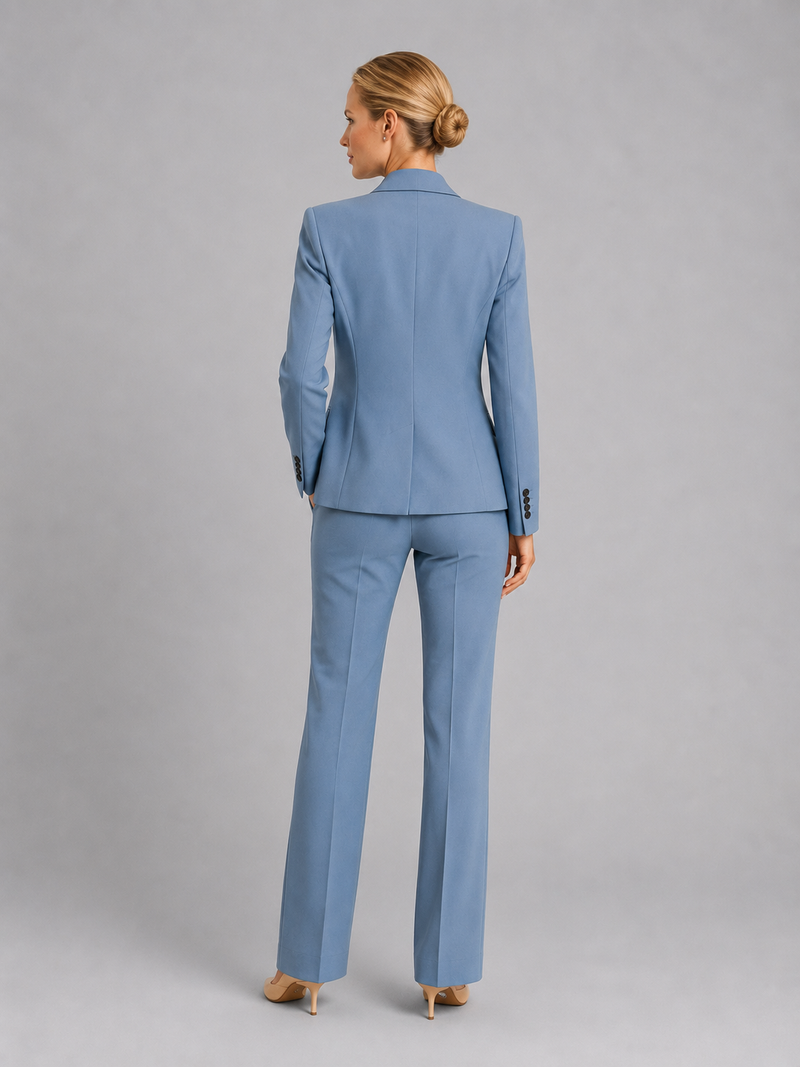 Women's Blazer & High-Waist Trousers Suit – Tailored Structured – Office Australia