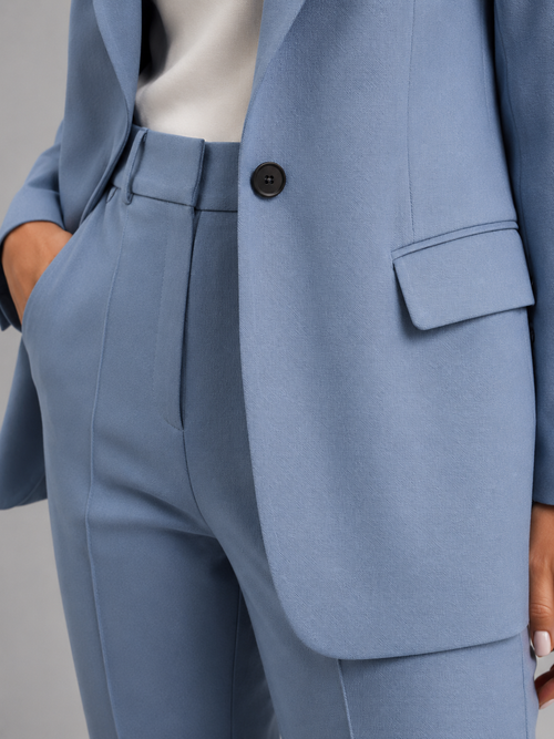 Women's Blazer & High-Waist Trousers Suit – Tailored Structured – Office Australia