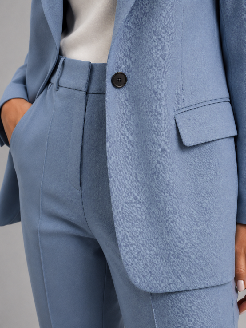 Women's Blazer & High-Waist Trousers Suit – Tailored Structured – Office Australia