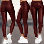 Women's Tailored Pants – Slim-Fit Stretch – Office Australia in Red