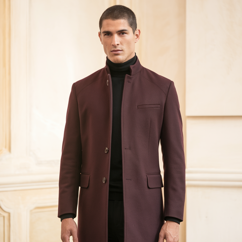 Long Stylish Coat – Classic Overcoat for Formal and Casual Elegance