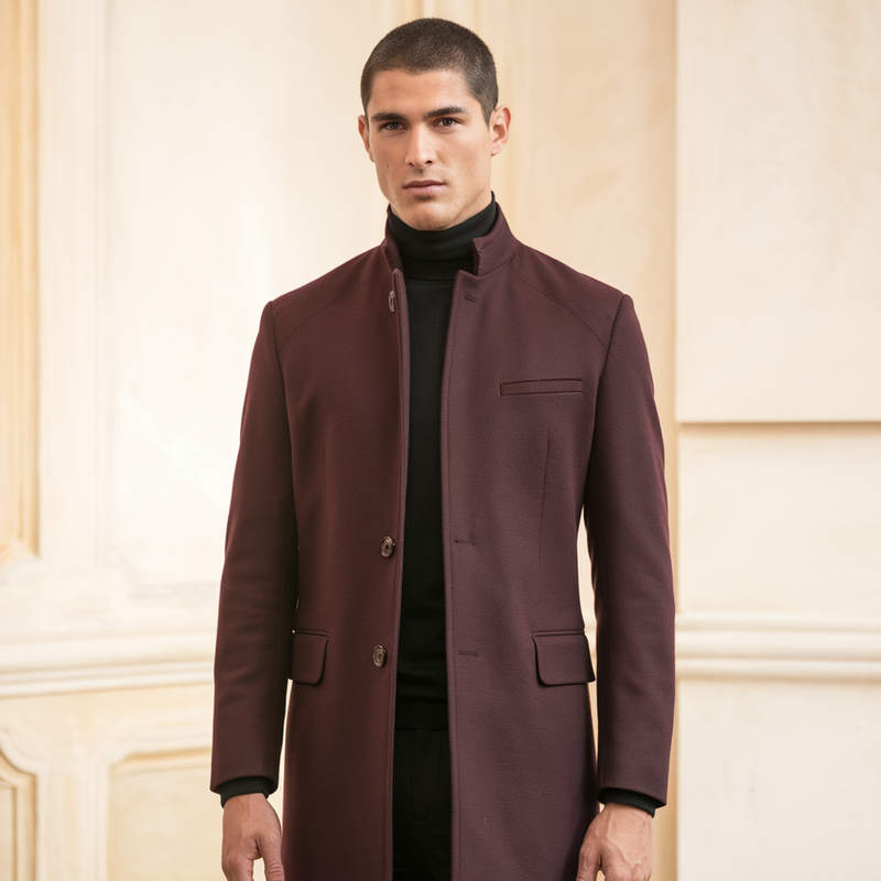 Long Stylish Coat – Classic Overcoat for Formal and Casual Elegance