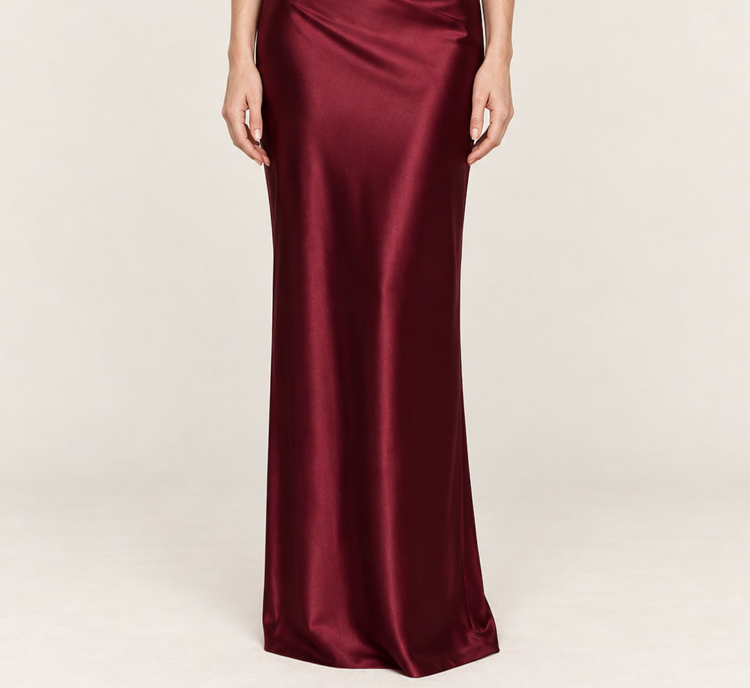Clarissa | One-Shoulder Corset Lace-Up Maxi Dress