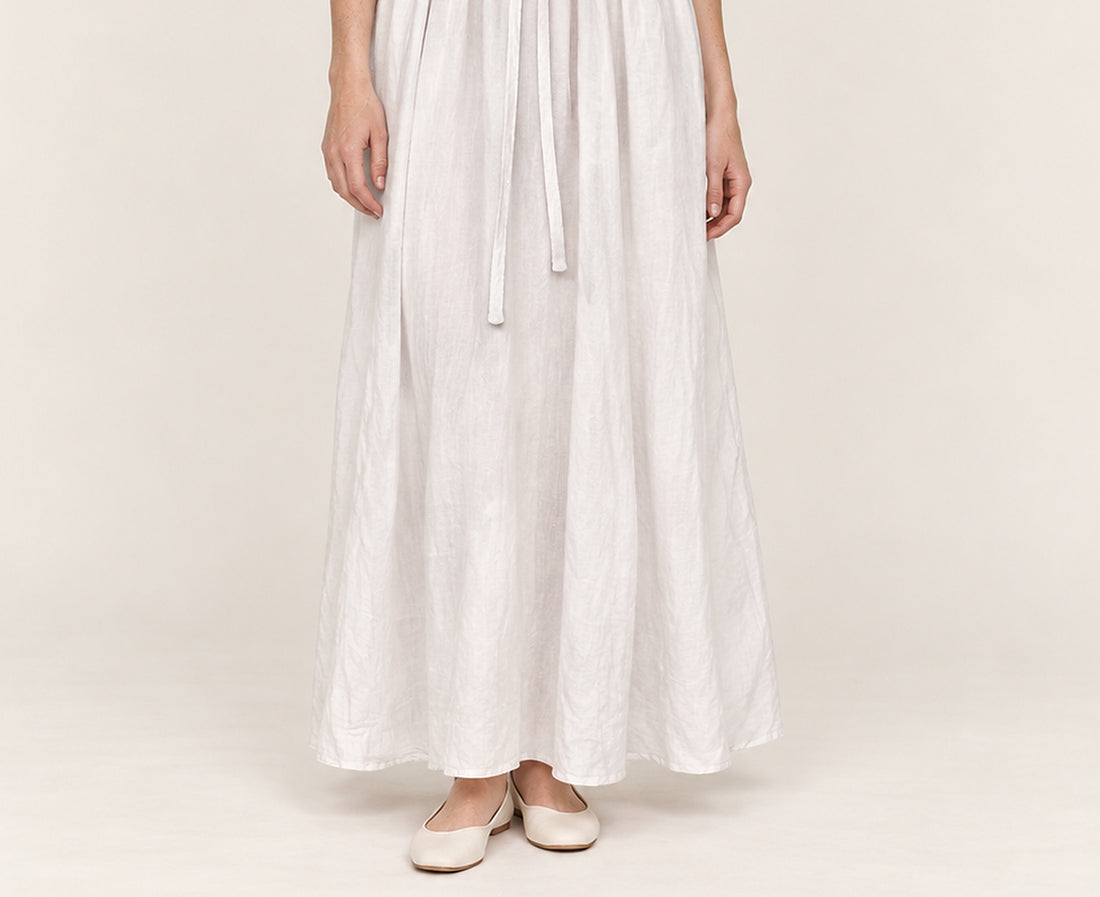 Ettie | Collared Button-Front Tie-Waist Midi Dress