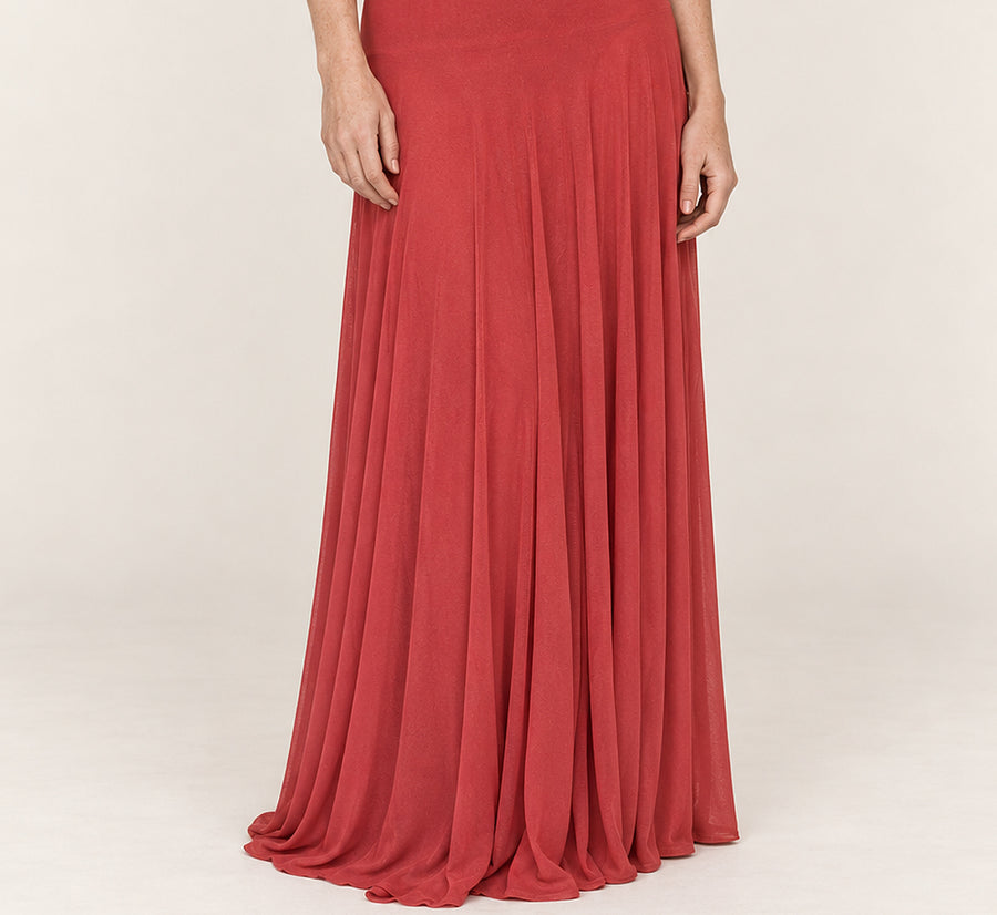 Annabel | One-Shoulder Ruched Drop-Waist Maxi Dress