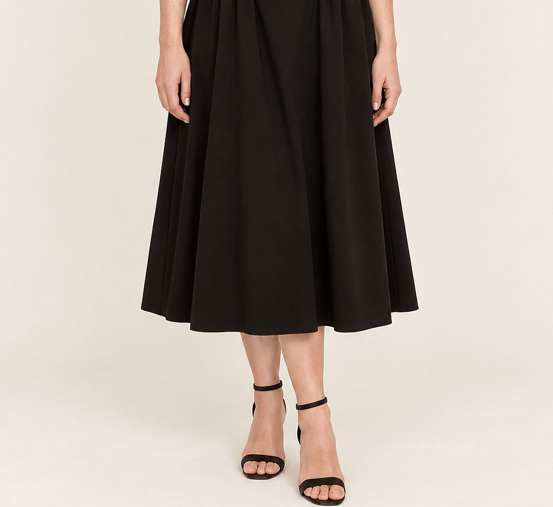 Madeleine | Corset Bodice Fit-and-Flare Midi Dress