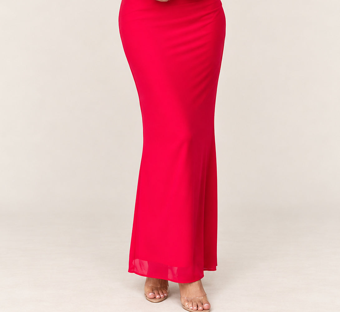 Evelyn | One-Shoulder Ruffle Ruched Cut-Out Maxi Dress