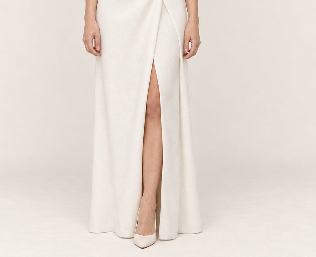 Luella | Boat Neck Waist-Twist High-Slit Maxi Dress