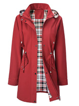 Women's Hooded Jacket – Soft Cozy Fit – Winter Casual Australia in Red