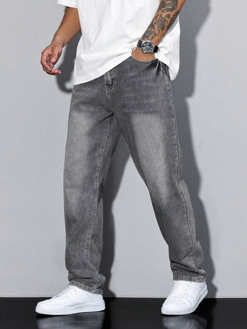 Denim Jeans – Solid Colour Five-Pocket – Relaxed Fit – Men's Casual Australia