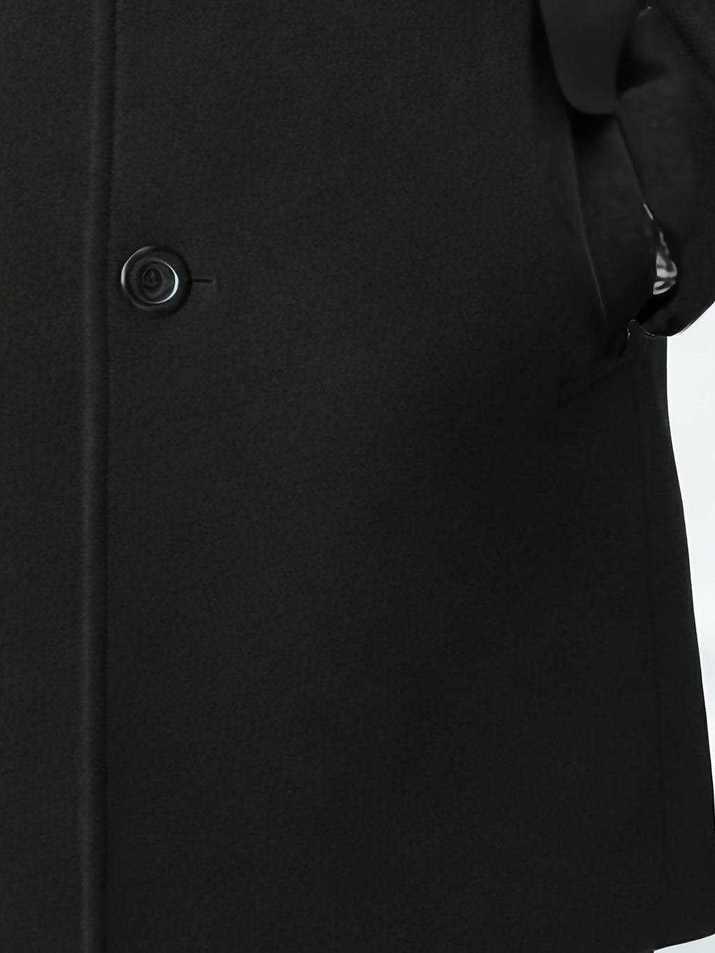 Men's Black Light Business Mid-Length Trench Coat for Autumn and Winter - British Style