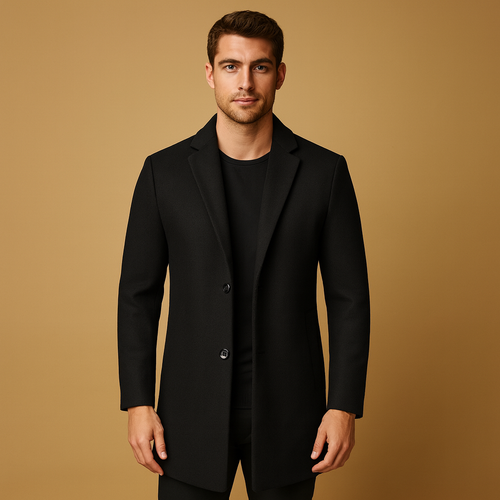 Trench Coat – Two-Button Classic – Tailored Fit – Men's Winter Overcoat Australia
